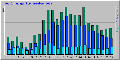 Hourly usage for October 2026